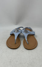 Load image into Gallery viewer, Guess Womens Light Blue Leather Adjustable Strap Thong Sandals Size 8.5M