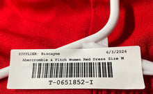 Load image into Gallery viewer, Abercrombie & Fitch Womens Red Sleeveless Sweetheart Neck Sheath Dress Size M