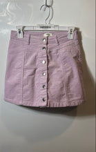 Load image into Gallery viewer, Forever 21 Womens Lilac Flat Front Pockets Button Front Short A-Line Skirt Sz 26