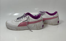 Load image into Gallery viewer, Puma Womens Cali Chase 369970 02 White Pink Lace-Up Tennis Shoes Size 4.5
