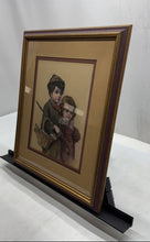 Load image into Gallery viewer, Gallery 124 Wall Hanging Home Decorative Framed Art Print Of Two Kids