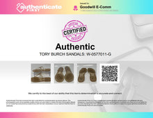 Load image into Gallery viewer, Authentic Tory Burch Womens Mini Miller Clear Slip-On Flat Thong Sandals Size 8