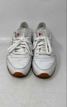 Load image into Gallery viewer, Reebok Womens Classic White Leather Low Top Lace-Up Sneaker Shoes Size 8.5