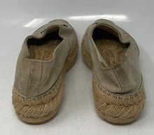 Load image into Gallery viewer, Authentic Tory Burch Womens Everly Brown Gray Espadrille Shoes 6.5M Damaged Worn