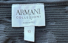 Load image into Gallery viewer, Armani Collezioni Womens Black V-Neck Short Sleeve Blouse Top Size 10