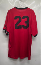 Load image into Gallery viewer, Jordan Mens Red Mesh Short Sleeve V-Neck Pullover Jersey T-Shirt Size XXL