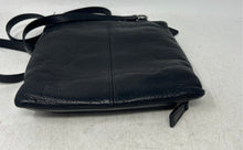 Load image into Gallery viewer, Fossil Womens Black Pebbled Leather Pockets Double Handle Crossbody Bag