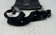 Load image into Gallery viewer, Coach Womens Black Signature Jacquard Adjustable Strap Swingpack Crossbody Bag