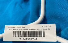 Load image into Gallery viewer, U.S. Polo Assn. Mens Blue Cotton Short Sleeve Golf Polo Shirt Size X-Large
