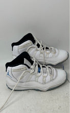 Load image into Gallery viewer, Nike Boys Air Jordan 11 Retro White Blue Lace-Up Sneaker Shoes Size 1Y