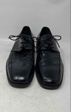 Load image into Gallery viewer, Aston Grey Mens Black Leather Lace-Up Low Top Derby Dress Shoes Size 11