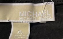 Load image into Gallery viewer, Michael Kors Womens Black Short Sleeve Surplice Neck Wrap Dress Size XL