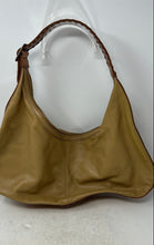 Load image into Gallery viewer, Kate Landry Womens Brown Leather Shoulder Strap Pockets Zip Top Lined Hobo Bag