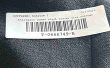 Load image into Gallery viewer, Sharagano Womens Black Long Sleeve Cropped Blazer Size Unknown