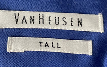 Load image into Gallery viewer, Van Heusen Mens Blue Long Sleeve Non-Iron Dress Shirt Size 18.5 35/36 Tall