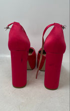 Load image into Gallery viewer, Steve Madden Womens Agata Pink Leather Ankle Strap High Platform Heels Size 8.5M