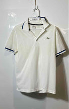 Load image into Gallery viewer, Lacoste Mens White Regular Fit Short Sleeve Collared Golf Polo Shirt Size 3