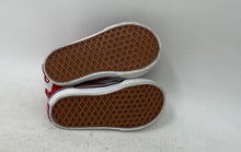 Load image into Gallery viewer, Vans Kids Sk8-Hi 721356 Red White Round Toe Back Zip Sneaker Shoes Size 5