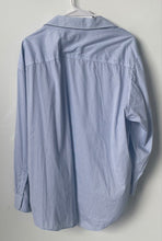 Load image into Gallery viewer, Alfani Mens Blue Printed Long Sleeve Regular Fit Dress Shirt Size XL 17-17.5