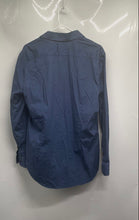 Load image into Gallery viewer, Express Mens Blue 1MX Slim Fit Long Sleeve Collared Button-Up Shirt Size Medium