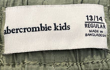 Load image into Gallery viewer, Abercrombie Kids Boys Green Elastic Waist Drawstring Cargo Shorts Size 13/14
