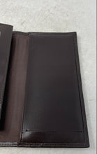 Load image into Gallery viewer, Unbranded Womens Brown Embossed Leather ID And Credit Card Slots Bifold Wallet