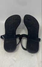 Load image into Gallery viewer, Coach Womens Pier A8875 Black Jelly Flat Thong Sandals Size 8B