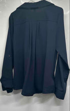 Load image into Gallery viewer, Michael Kors Womens Navy Blue Asymmetrical Zip Blazer Jacket Size Large