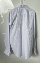 Load image into Gallery viewer, Calvin Klein Mens White Printed Long Sleeve Dress Shirt Size 34/35