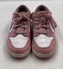 Load image into Gallery viewer, Authentic Nike Boys Dunk Low HV0930-100 Pink White Sneaker Shoes Size 3Y Stained