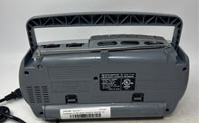 Load image into Gallery viewer, Durabrand CT-995 Silver Black Built In Speaker AM/FM Radio Cassette Recorder