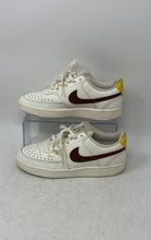Load image into Gallery viewer, Nike Womens Court Vision Low CD5434-117 White Brown Lace-Up Sneaker Shoes Size 6