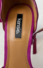 Load image into Gallery viewer, Kensie Womens Fuchsia Leather Ankle Strap Block Platform Heels Size 9M