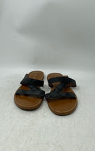 Load image into Gallery viewer, Coach Womens Harlan CA363 Black Brown Open Toe Slip-On Slide Sandals Size 9B