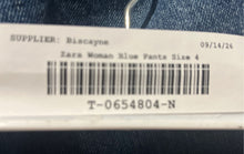 Load image into Gallery viewer, Zara Womens Blue Medium Wash Pockets Denim Stretch Straight Leg Jeans Size 4