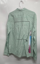Load image into Gallery viewer, Buffalo David Bitton Mens Green Striped Long Sleeve Button-Up Shirt Sz L w/ Tag