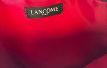 Load image into Gallery viewer, Lancome Paris Womens Black Pebble Textured Faux Leather Zip Top Makeup Bag