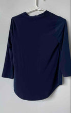 Load image into Gallery viewer, JM Collection Womens Navy Blue 3/4 Sleeve Pullover Blouse Top Size PP With Tag