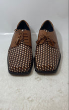 Load image into Gallery viewer, Giorgio Brutini Mens Private Brown Beige Square Toe Oxford Dress Shoes Size 10M
