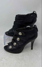 Load image into Gallery viewer, Coach Womens Brandie Black Leather Peep-Toe Ankle Booties Size 7.5B