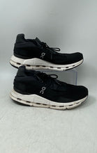 Load image into Gallery viewer, On Womens Cloudnova 26.99113 Black White Low Top Lace-Up Sneakers Shoes Size 8.5