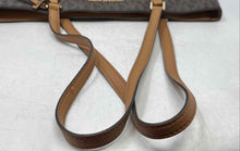 Load image into Gallery viewer, Michael Kors Womens Brown Signature Print Shoulder Tote Handbag