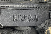 Load image into Gallery viewer, Michael Kors Womens Black Monogram Tassel Adjustable Strap Crossbody Bag