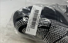 Load image into Gallery viewer, Steve Madden Womens Trifecta Black Silver Rhinestone Loafer Shoes Size 11