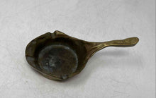 Load image into Gallery viewer, Solid Brass Collectible Engraved Long Handle Tobacciana Ashtray