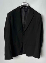 Load image into Gallery viewer, Zara Mens Black Notch Lapel Flap Pocket Two-Button Blazer Jacket Size 44