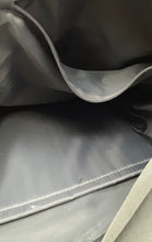 Load image into Gallery viewer, Perry Ellis Womens Gray White Zipper Adjustable Strap Inner Pocket Backpack