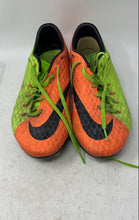 Load image into Gallery viewer, Nike Mens Hypervenom Phelon III 852556-308 Green Orange Soccer Cleats Size 12