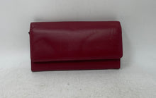 Load image into Gallery viewer, Unbranded Womens Red Genuine Leather Credit Card Slots Trifold Wallet