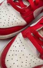 Load image into Gallery viewer, Nike Kids Dunk High DB2179-106 Red White Leather Lace-Up Sneaker Shoes Size 7Y